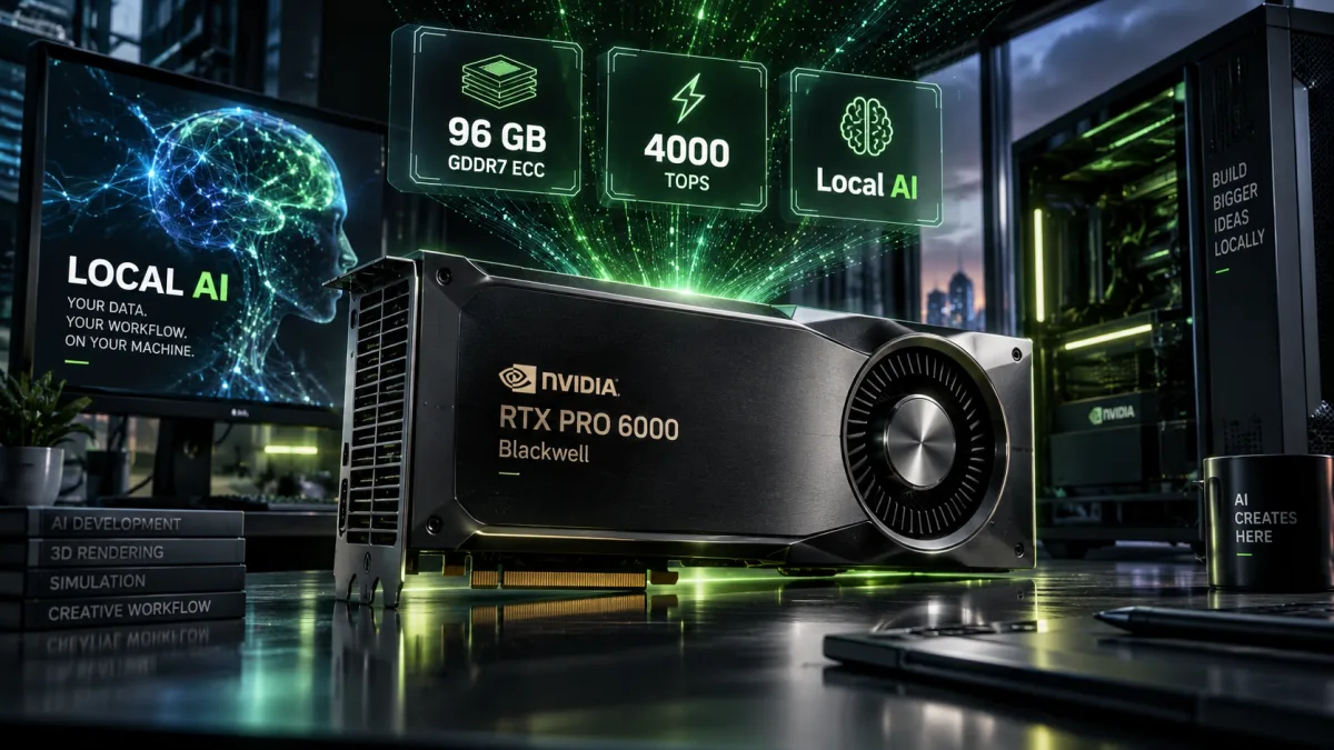 Başlık: RTX PRO 6000 Blackwell: 96 GB VRAM ile Masaüstünde Dev Yapay Zekâ Gücü