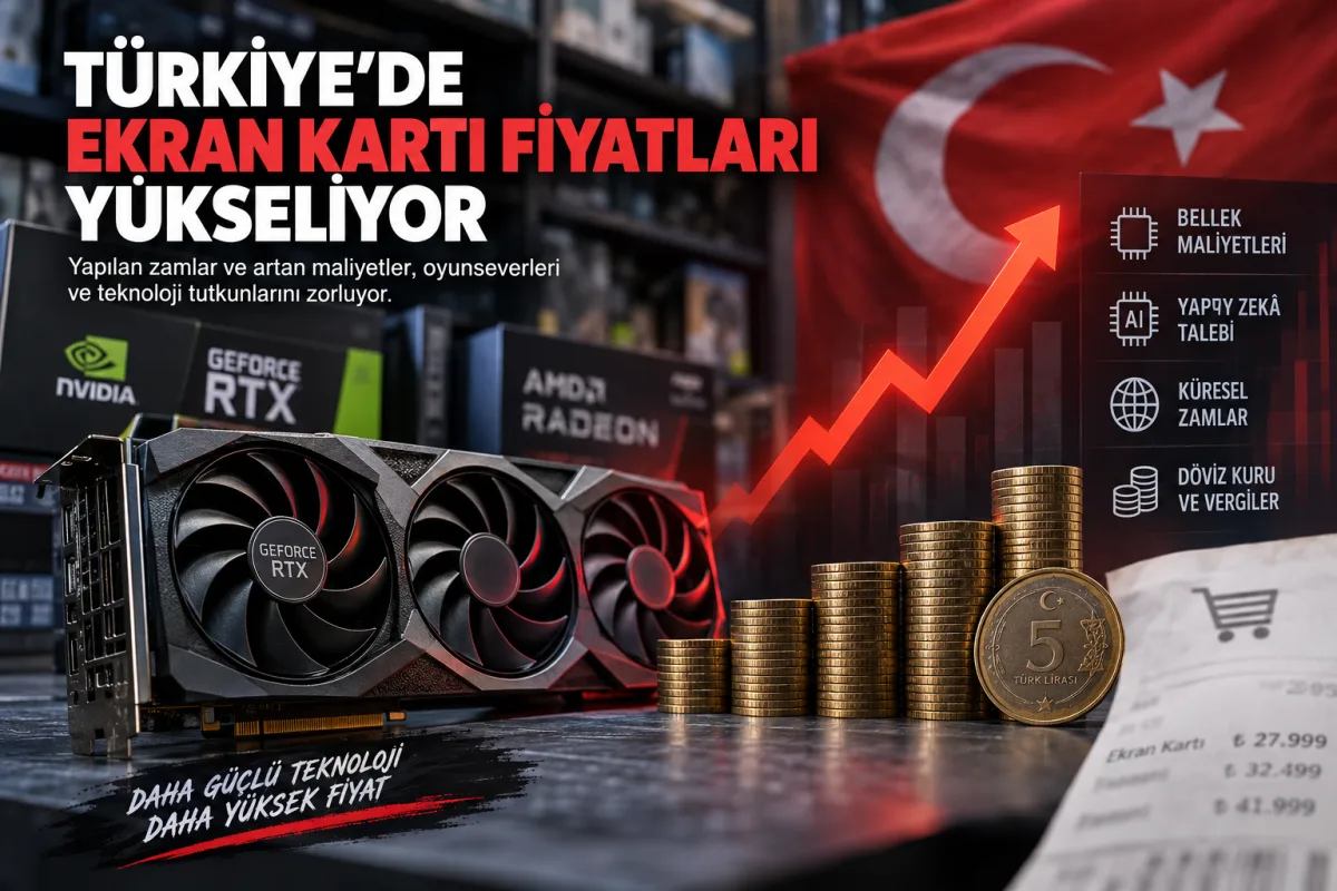 Türkiye’de Ekran Kartı Fiyatları Yükseliyor: Yeni Zam Dalgasının Nedeni Belli Oldu